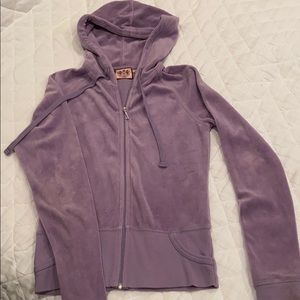 Juicy Couture Light Purple Classic Zip-Up